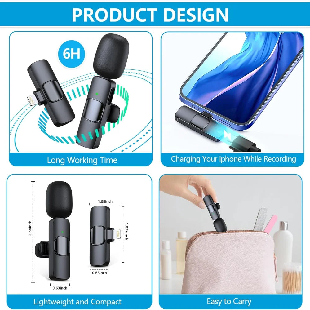 Wireless Clip-on Microphones