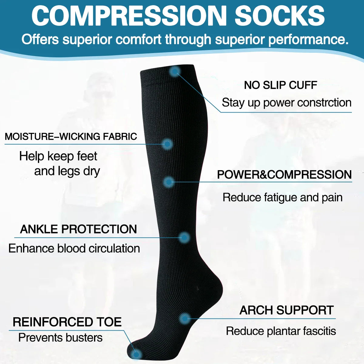 Everyday Comfort Compression Socks