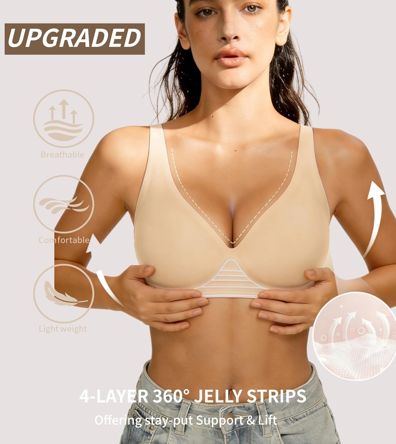Seamless Comfort Push-Up Bra