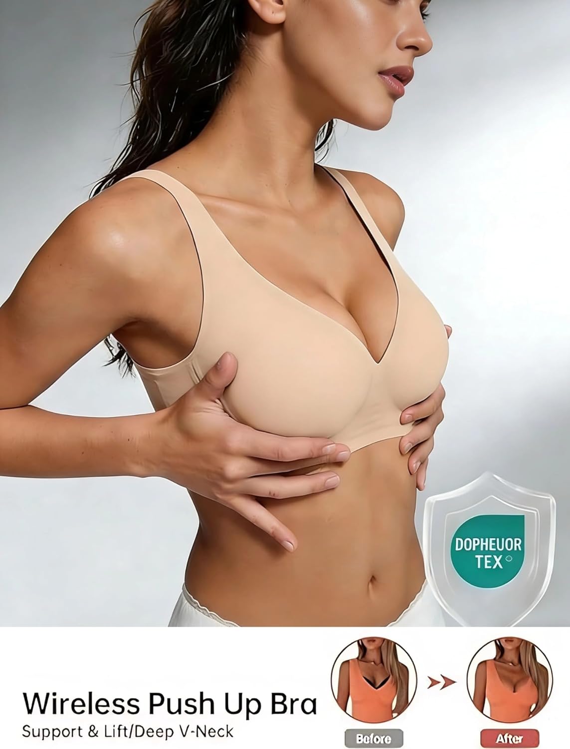 Seamless Comfort Push-Up Bra