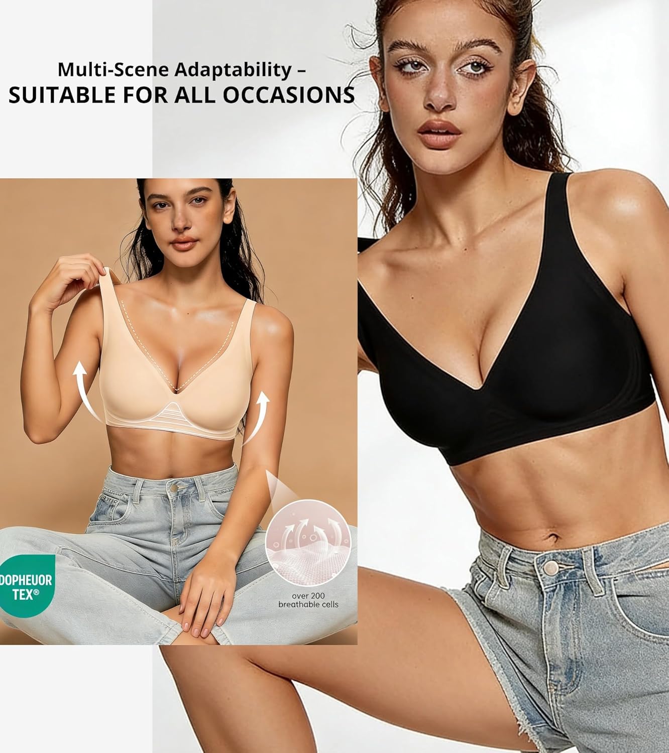 Seamless Comfort Push-Up Bra
